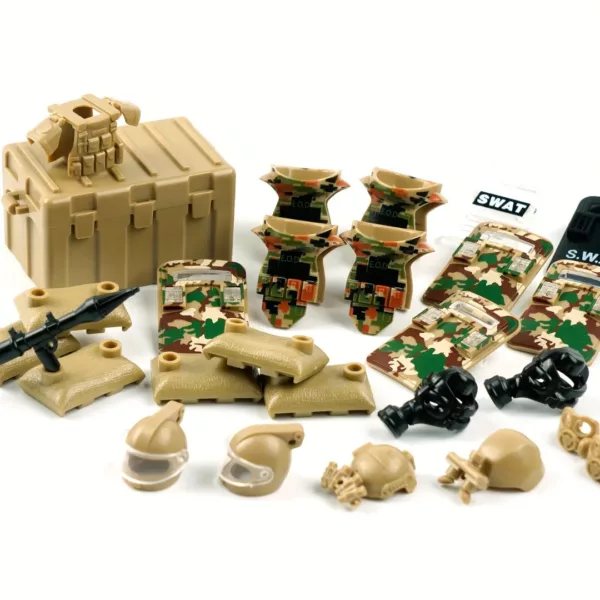 Lego militaire pack complet armement – Accessoires réalistes pour recréer des batailles épiques – Cadeau idéal fans de Lego militaires – Image 7