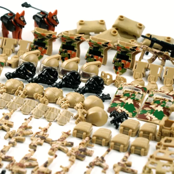 Lego militaire pack complet armement – Accessoires réalistes pour recréer des batailles épiques – Cadeau idéal fans de Lego militaires – Image 4