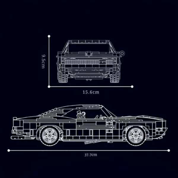 Lego technic voiture Dodge Charger – Image 3