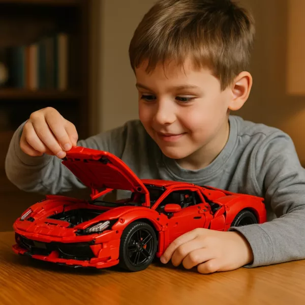Lego technic voiture Ferrari Daytona rouge – Image 7