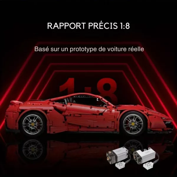 Lego technic voiture Ferrari super sport 1:8 – Image 5