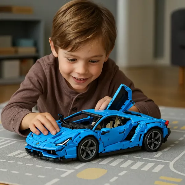 Lego technic voiture Lamborghini Centenario bleue – Image 6