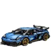 Lego technic voiture Lamborghini Sian bleue