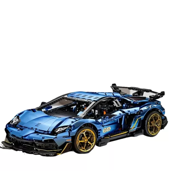 Lego technic voiture Lamborghini Sian bleue
