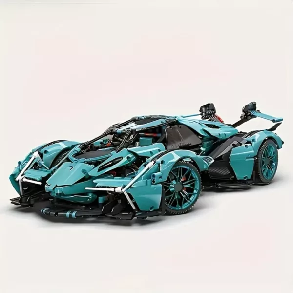 Lego technic voiture Lamborghini Veneno turquoise