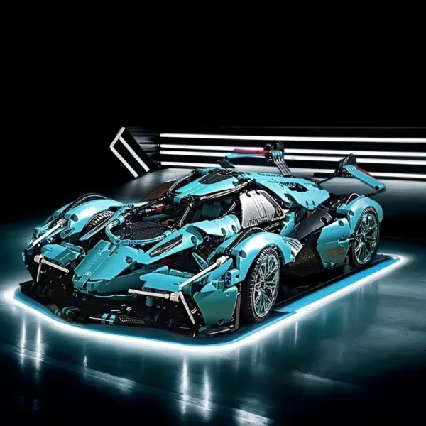 Lego technic voiture Lamborghini Veneno turquoise – Image 2