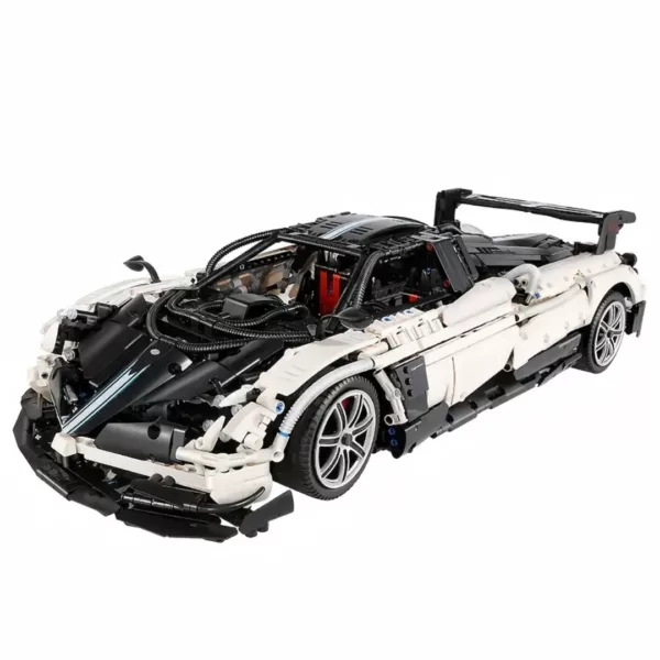 Lego technic voiture Pagani Huayra noir et blanc