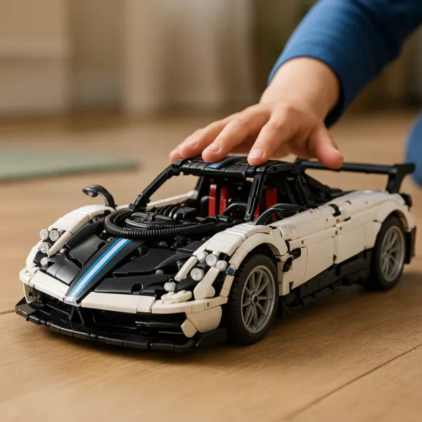 Lego technic voiture Pagani Huayra noir et blanc – Image 4