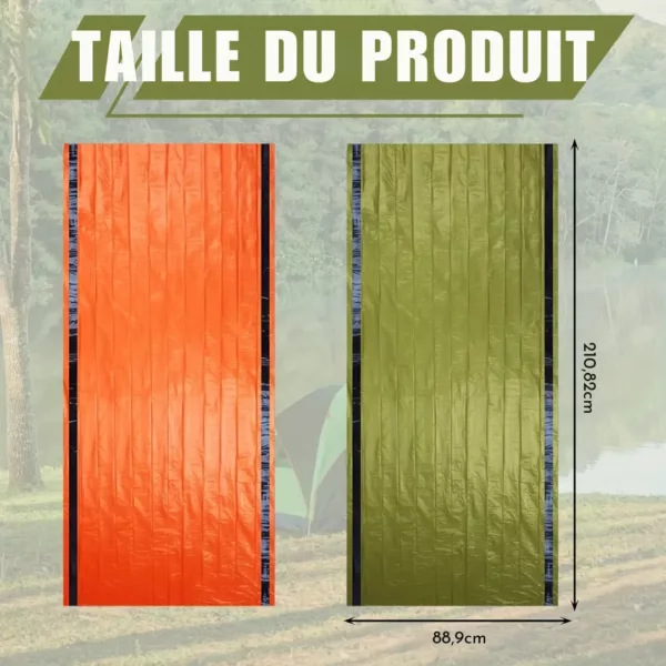 Lot de sacs de couchage survie – Image 3