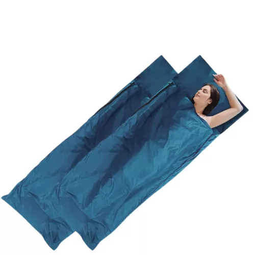 Lot draps de sac couchage randonnée – Ultra légers et hygiéniques pour nuits confortables en bivouac