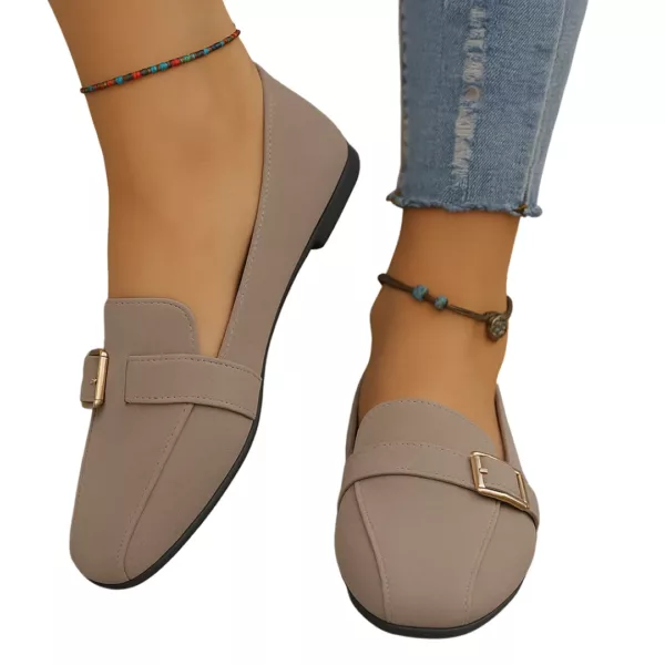 Mocassin femme bout carré boucle fine – Image 8