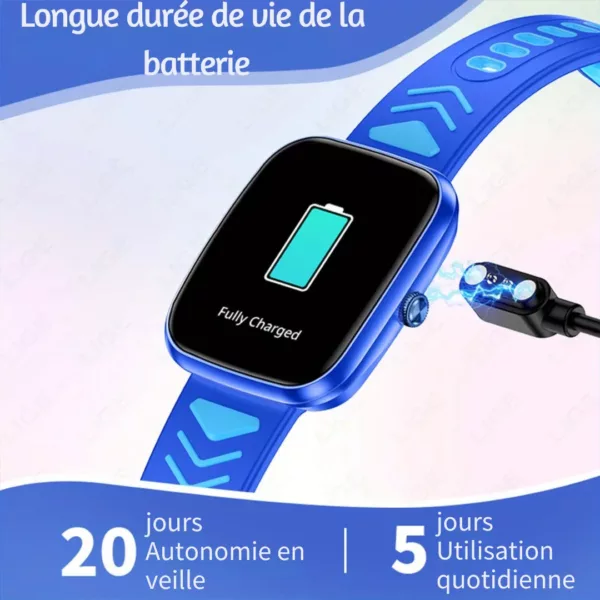 Montre connectée enfant sport sédentaire – Suivi d’activité ludique, anti-sédentarité et motivation fitness enfant – Image 4