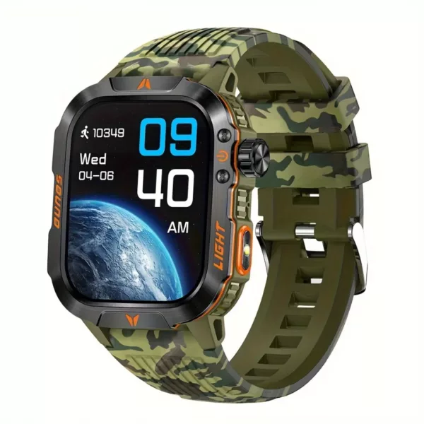 Montre militaire connectée lampe LED – Ultra résistante, autonomie longue durée, idéale outdoor et survie – Image 10