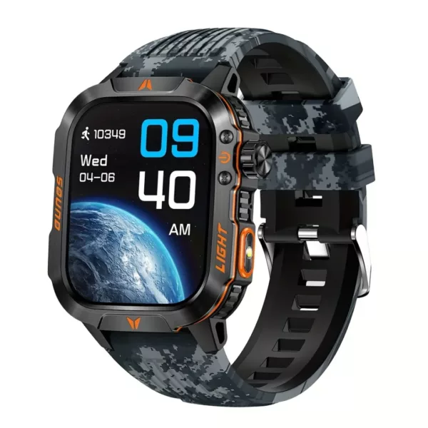 Montre militaire connectée lampe LED – Ultra résistante, autonomie longue durée, idéale outdoor et survie – Image 12