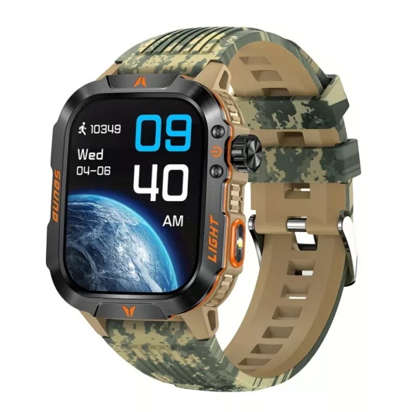 Montre militaire connectée lampe LED – Ultra résistante, autonomie longue durée, idéale outdoor et survie – Image 13
