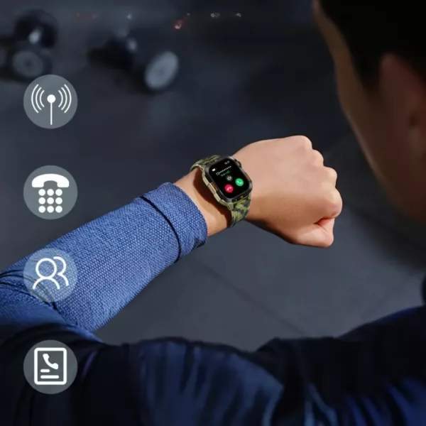 Montre militaire connectée lampe LED – Ultra résistante, autonomie longue durée, idéale outdoor et survie – Image 7