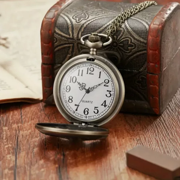 Montre à gousset cheval antique – Élégance vintage intemporelle pour passionnés d’équitation et collectionneurs – Image 2