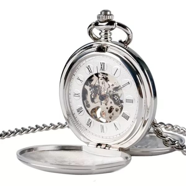 Montre à gousset double face vintage – Élégance rétro pour un style intemporel – Cadeau chic et original – Image 6