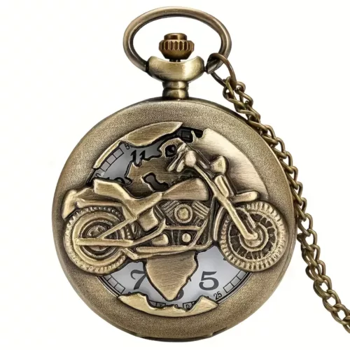Montre à gousset moto vintage