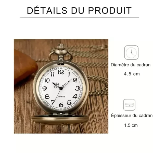 Montre à gousset moto vintage – Image 3