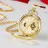Montre à gousset soleil lune étoile – Élégance vintage astrale pour un style unique et intemporel