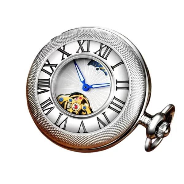 Montre à gousset soleil lune étoile – Élégance vintage astrale pour un style unique et intemporel – Image 6