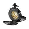 Montre à gousset squelette bleue vintage – Élégance rétro et mécanisme apparent pour un style unique