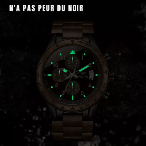 Montre bois homme cadran romain – Élégance naturelle et style vintage pour un look distingué – Image 11