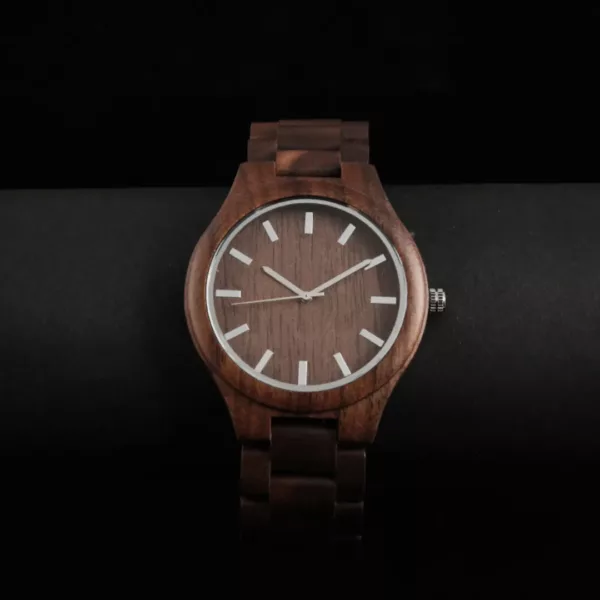 Montre bois homme cadran uni – Image 7