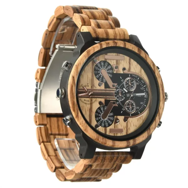 Montre bois homme multi-cadrans – Image 10