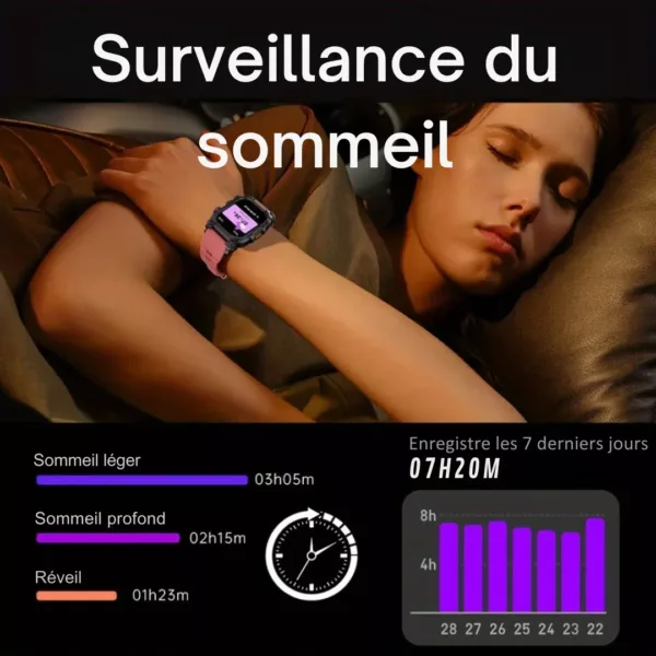 Montre connectée enfant écran complet – GPS localisé, appels SOS, sécurité et fun au poignet – Image 8