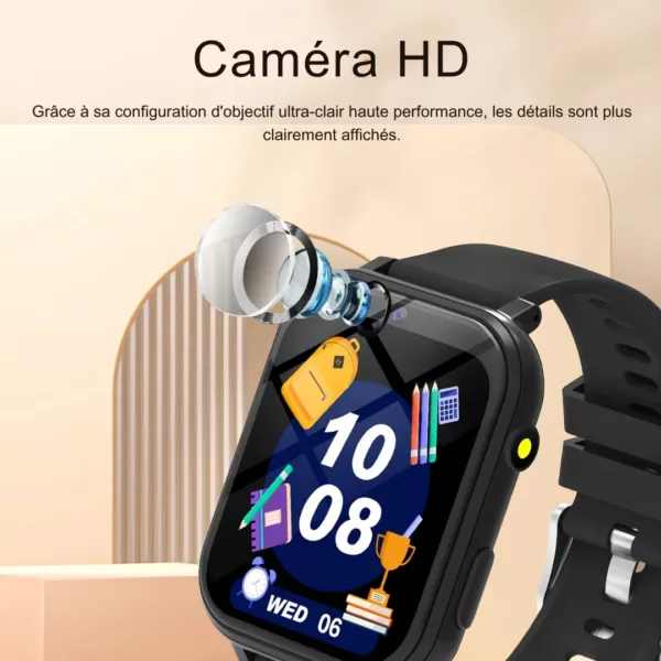 Montre intelligente enfant jeux éducatifs – Apprentissage ludique, sécurité GPS & appel, parfaite pour école et loisirs – Image 4