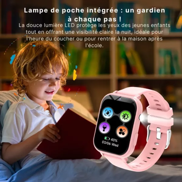 Montre intelligente enfant jeux éducatifs – Apprentissage ludique, sécurité GPS & appel, parfaite pour école et loisirs – Image 5