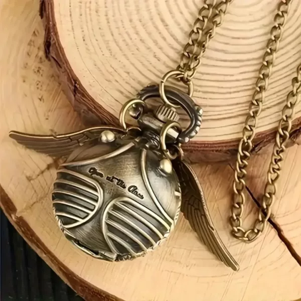 Montre de poche gousset ailes vintage – Élégance rétro intemporelle pour un style unique et raffiné – Image 2