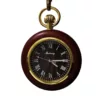 Montre de poche gousset bois foncé – Élégance vintage et style naturel pour un look raffiné