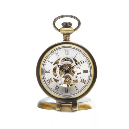 Montre de poche gousset loupe mécanique – Élégance vintage et lecture facile pour passionnés d’horlogerie