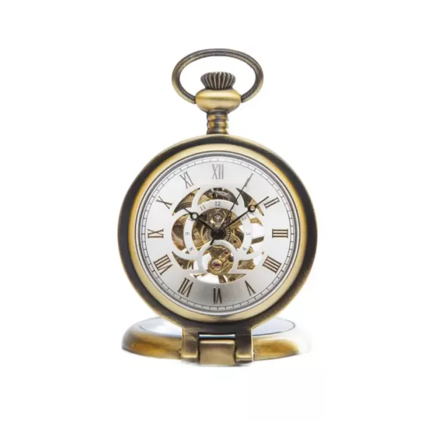 Montre de poche gousset loupe mécanique – Élégance vintage et lecture facile pour passionnés d’horlogerie