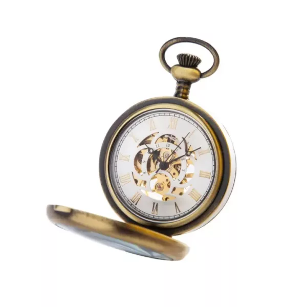 Montre de poche gousset loupe mécanique – Élégance vintage et lecture facile pour passionnés d’horlogerie – Image 4