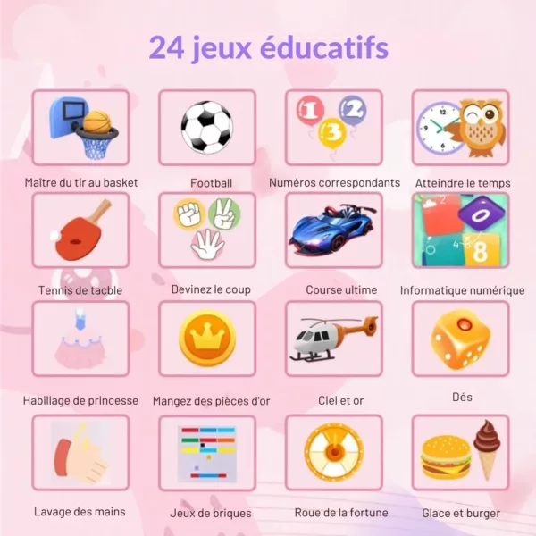 Montre éducative enfant caméra musique – Apprentissage ludique, photos, jeux et chansons intégrés – Image 5