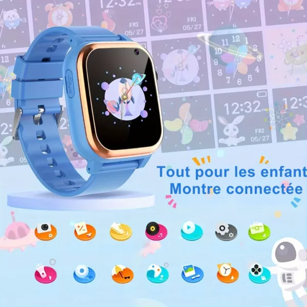 Montre enfant éducative LED étanche – Apprentissage ludique de l’heure – Résistante à l’eau et lumineuse – Image 4