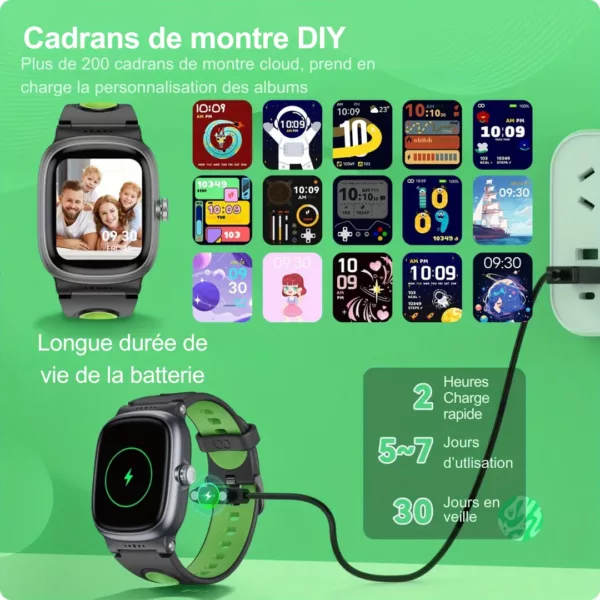 Montre enfant étanche tactile éducative – Apprentissage ludique, résistante à l'eau, écran interactif intelligent – Image 6
