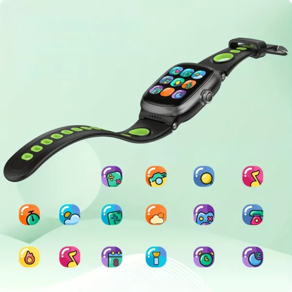 Montre enfant étanche tactile éducative – Apprentissage ludique, résistante à l'eau, écran interactif intelligent – Image 8