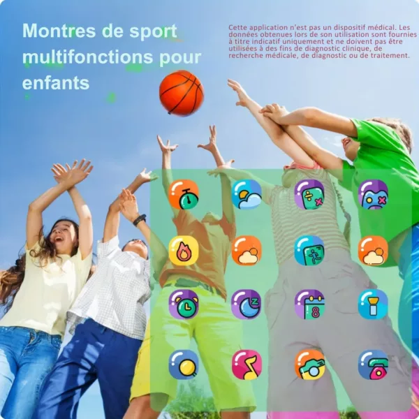 Montre enfant étanche tactile éducative – Apprentissage ludique, résistante à l'eau, écran interactif intelligent – Image 4