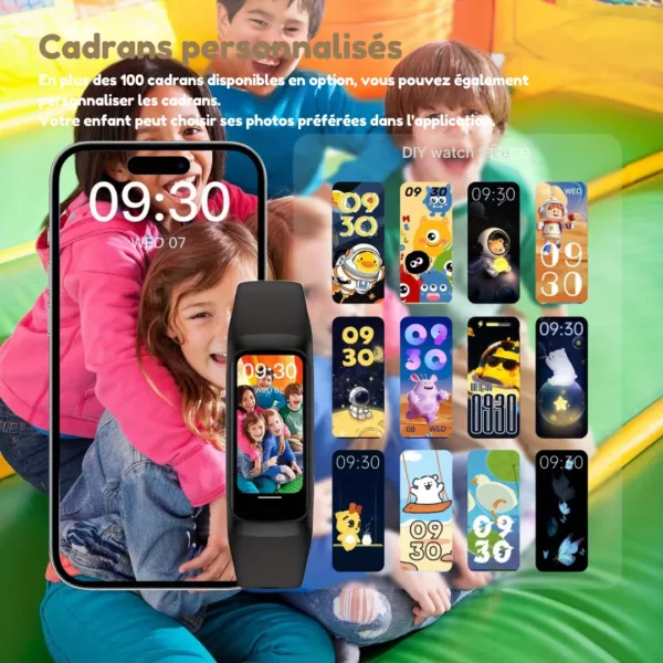 Montre fitness enfant étanche AMOLED – Suivi d’activité ludique, écran HD, motivation au sport dès le jeune âge – Image 2