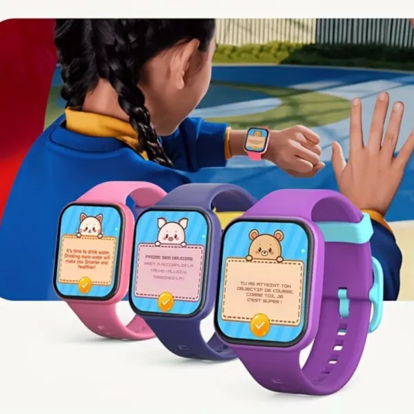 Montre intelligente enfant suivi activité – GPS, appels, sécurité et motivation sport au quotidien – Image 3