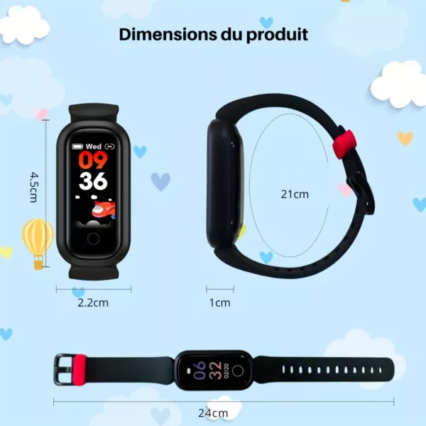 Bracelet connecté enfant sport intelligent – Image 3