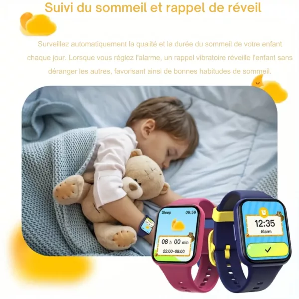 Montre intelligente enfant suivi activité – GPS, appels, sécurité et motivation sport au quotidien – Image 7
