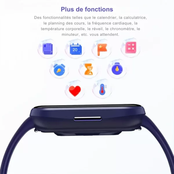 Montre intelligente enfant suivi activité – GPS, appels, sécurité et motivation sport au quotidien – Image 8