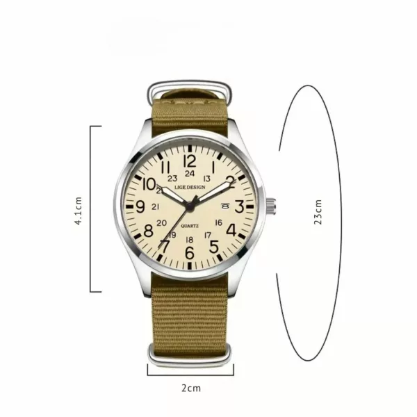 Montre militaire américaine vintage quartz – Style rétro robuste, précision quartz pour un look aventurier assuré – Image 3
