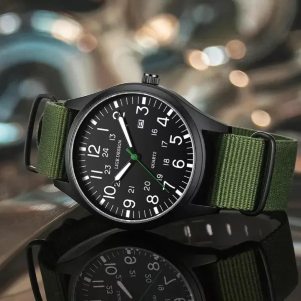 Montre militaire américaine vintage quartz – Style rétro robuste, précision quartz pour un look aventurier assuré – Image 8